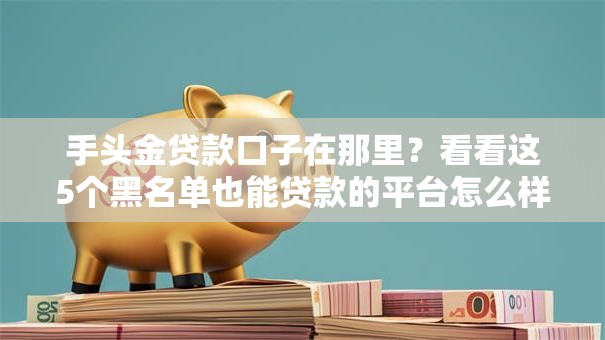 手头金贷款口子在那里?看看这5个黑名单也能贷款的平台怎么样 手头金贷款口子在那里?看看这5个黑名单也能贷款的平台怎么样