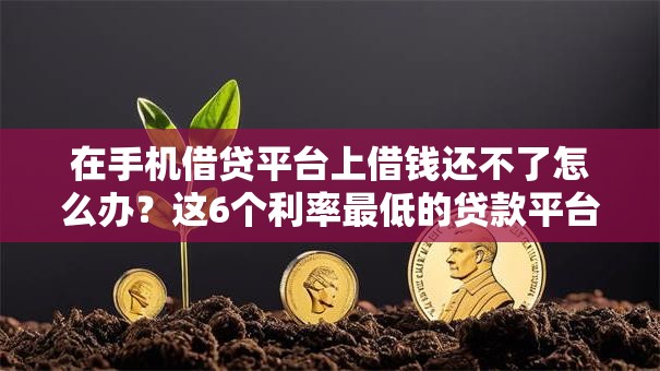 在手机借贷平台上借钱还不了怎么办？这6个利率最低的贷款平台值得一试