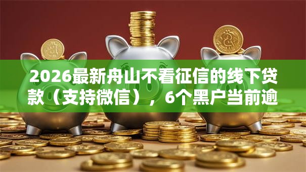 2026最新舟山不看征信的线下贷款（支持微信），6个黑户当前逾期严重负债高综合评分不足能下款的平台无私分享
