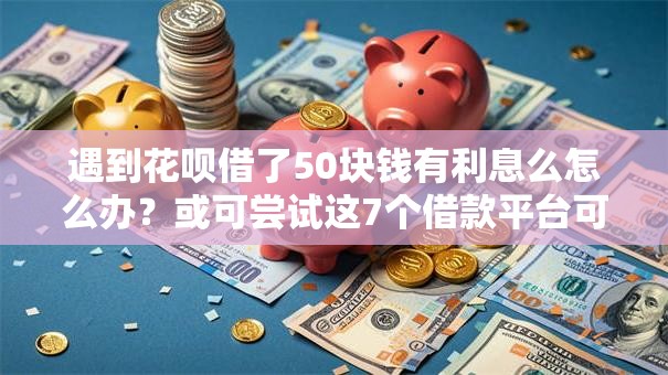 遇到花呗借了50块钱有利息么怎么办？或可尝试这7个借款平台可以线上借钱