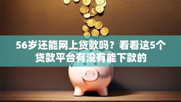 56岁还能网上贷款吗？看看这5个贷款平台有没有能下款的