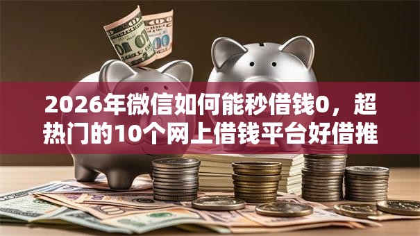 2026年微信如何能秒借钱0,超热门的10个网上借钱平台好借推荐 2026年微信如何能秒借钱0,超热门的10个网上借钱平台好借推荐
