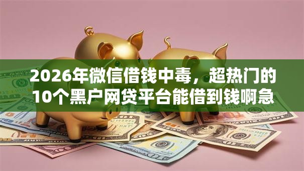 2026年微信借钱中毒,超热门的10个黑户网贷平台能借到钱啊急用推荐 2026年微信借钱中毒,超热门的10个黑户网贷平台能借到钱啊急用推荐