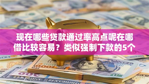 现在哪些贷款通过率高点呢在哪借比较容易？类似强制下款的5个口子参考