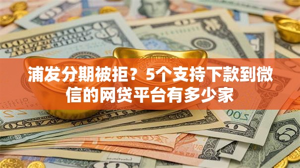 浦发分期被拒?5个支持下款到微信的网贷平台有多少家 浦发分期被拒?5个支持下款到微信的网贷平台有多少家