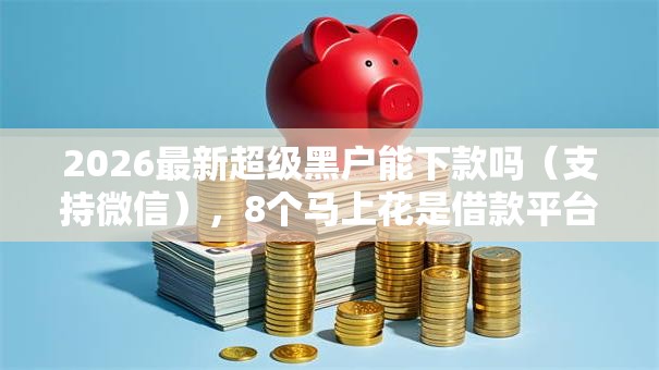 2026最新超级黑户能下款吗（支持微信），8个马上花是借款平台贷款无私分享