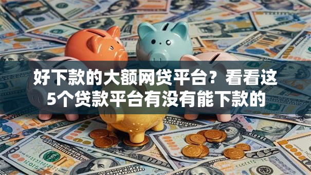 好下款的大额网贷平台？看看这5个贷款平台有没有能下款的