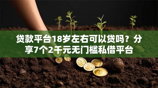 贷款平台18岁左右可以贷吗？分享7个2千元无门槛私借平台