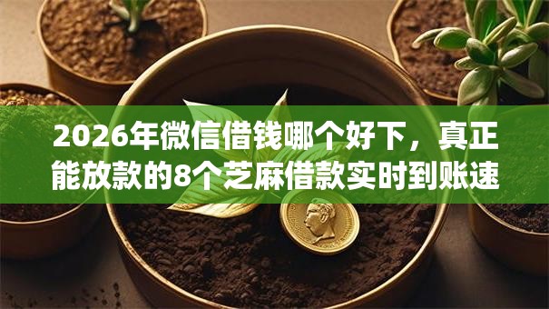 2026年微信借钱哪个好下,真正能放款的8个芝麻借款实时到账速借app推荐 2026年微信借钱哪个好下,真正能放款的8个芝麻借款实时到账速借app推荐