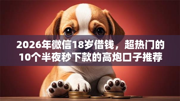2026年微信18岁借钱，超热门的10个半夜秒下款的高炮口子推荐