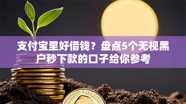 支付宝里好借钱？盘点5个无视黑户秒下款的口子给你参考