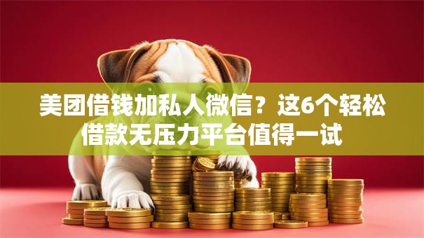 美团借钱加私人微信?这6个轻松借款无压力平台值得一试 美团借钱加私人微信?这6个轻松借款无压力平台值得一试