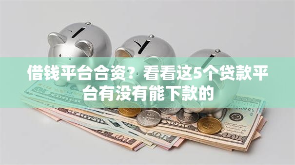 借钱平台合资？看看这5个贷款平台有没有能下款的