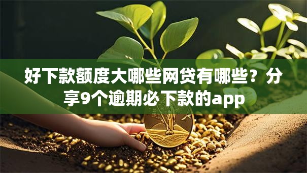 好下款额度大哪些网贷有哪些？分享9个逾期必下款的app