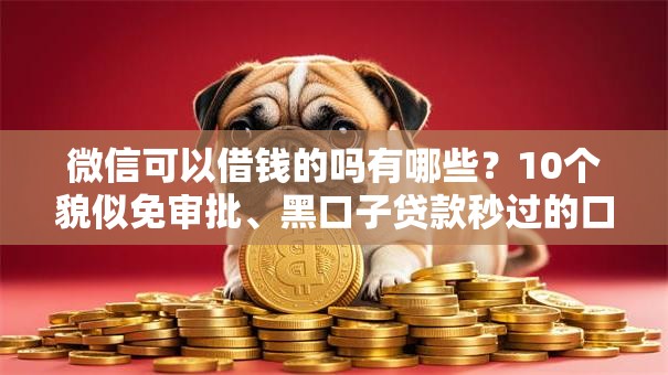 微信可以借钱的吗有哪些?10个貌似免审批、黑口子贷款秒过的口子合集 微信可以借钱的吗有哪些?10个貌似免审批、黑口子贷款秒过的口子合集