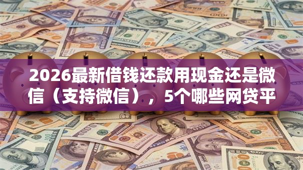 2026最新借钱还款用现金还是微信（支持微信），5个哪些网贷平台上征信无私分享