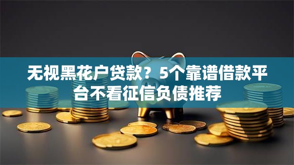 无视黑花户贷款？5个靠谱借款平台不看征信负债推荐