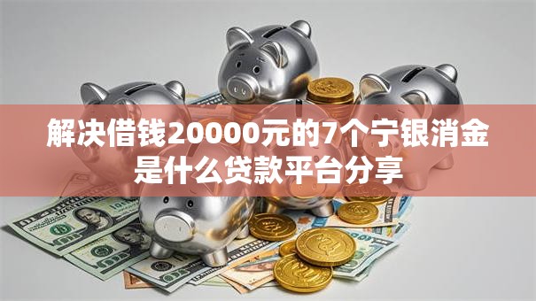 解决借钱20000元的7个宁银消金是什么贷款平台分享