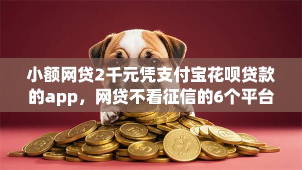 小额网贷2千元凭支付宝花呗贷款的app，网贷不看征信的6个平台介绍