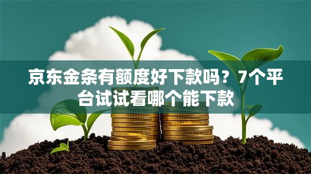 京东金条有额度好下款吗？7个平台试试看哪个能下款
