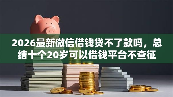 2026最新微信借钱贷不了款吗，总结十个20岁可以借钱平台不查征信的平台！