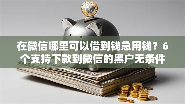 在微信哪里可以借到钱急用钱?6个支持下款到微信的黑户无条件下款的软件 在微信哪里可以借到钱急用钱?6个支持下款到微信的黑户无条件下款的软件