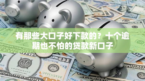 有那些大口子好下款的？十个逾期也不怕的贷款新口子