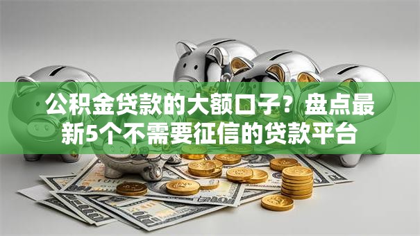 公积金贷款的大额口子？盘点最新5个不需要征信的贷款平台