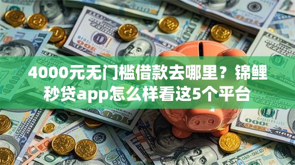 4000元无门槛借款去哪里？锦鲤秒贷app怎么样看这5个平台