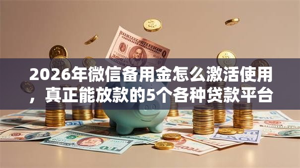 2026年微信备用金怎么激活使用，真正能放款的5个各种贷款平台推荐
