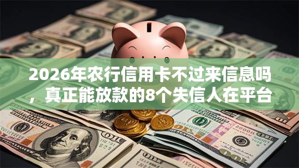 2026年农行信用卡不过来信息吗,真正能放款的8个失信人在平台可以借钱推荐 2026年农行信用卡不过来信息吗,真正能放款的8个失信人在平台可以借钱推荐