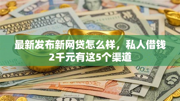 最新发布新网贷怎么样，私人借钱2千元有这5个渠道