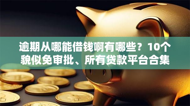 逾期从哪能借钱啊有哪些？10个貌似免审批、所有贷款平台合集
