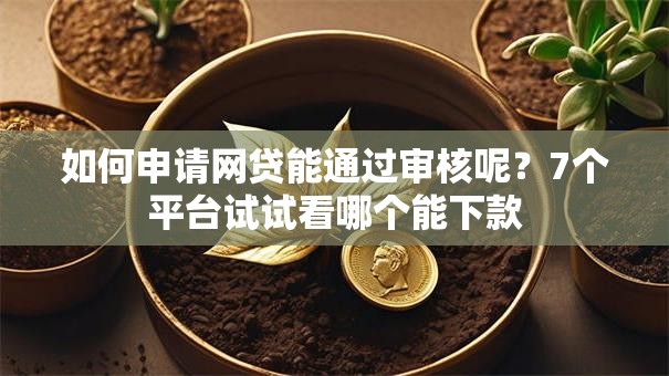 如何申请网贷能通过审核呢？7个平台试试看哪个能下款