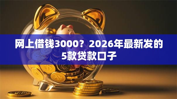 网上借钱3000？2026年最新发的5款贷款口子