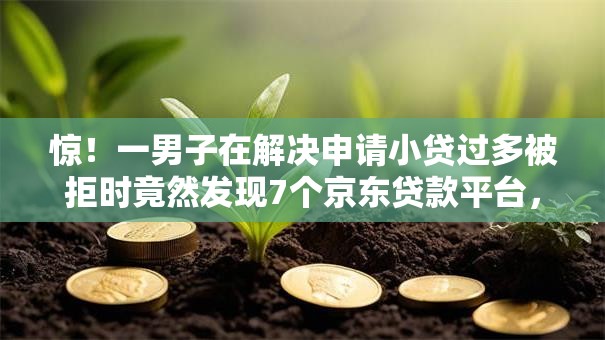惊！一男子在解决申请小贷过多被拒时竟然发现7个京东贷款平台，事后分享了出来