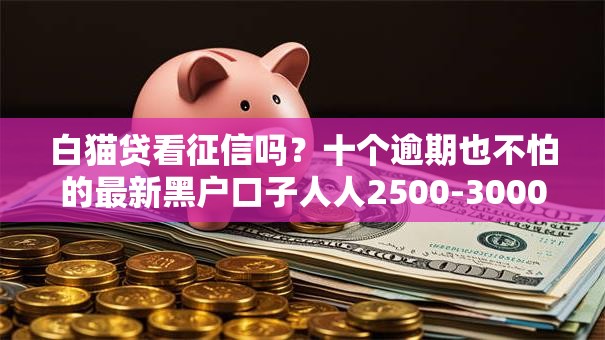 白猫贷看征信吗？十个逾期也不怕的最新黑户口子人人2500-3000