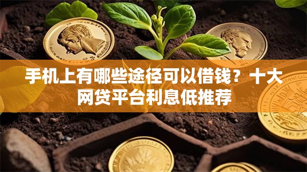 手机上有哪些途径可以借钱？十大网贷平台利息低推荐