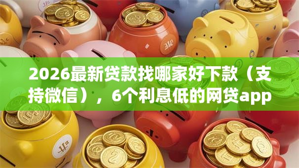 2026最新贷款找哪家好下款（支持微信），6个利息低的网贷app无私分享