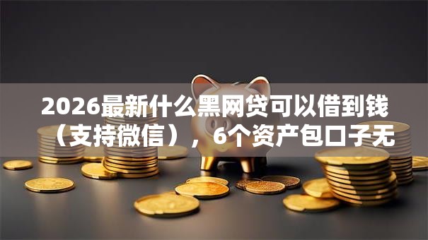 2026最新什么黑网贷可以借到钱（支持微信），6个资产包口子无私分享