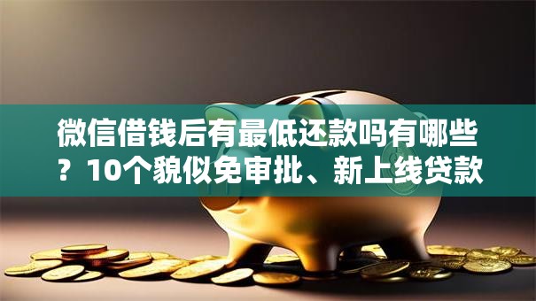 微信借钱后有最低还款吗有哪些？10个貌似免审批、新上线贷款平台门槛低平台合集