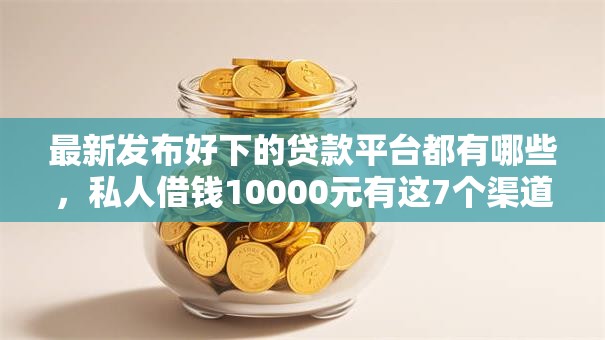 最新发布好下的贷款平台都有哪些，私人借钱10000元有这7个渠道