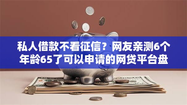 私人借款不看征信？网友亲测6个年龄65了可以申请的网贷平台盘点