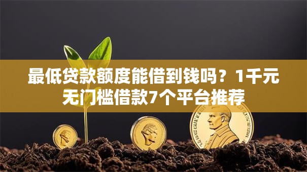 最低贷款额度能借到钱吗？1千元无门槛借款7个平台推荐