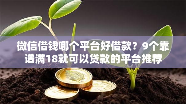 微信借钱哪个平台好借款?9个靠谱满18就可以贷款的平台推荐 微信借钱哪个平台好借款?9个靠谱满18就可以贷款的平台推荐