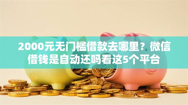 2000元无门槛借款去哪里？微信借钱是自动还吗看这5个平台