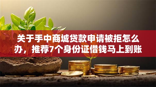 关于手中商城贷款申请被拒怎么办，推荐7个身份证借钱马上到账的平台给你