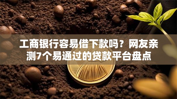 工商银行容易借下款吗？网友亲测7个易通过的贷款平台盘点