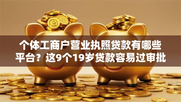 个体工商户营业执照贷款有哪些平台？这9个19岁贷款容易过审批的口子值得一试