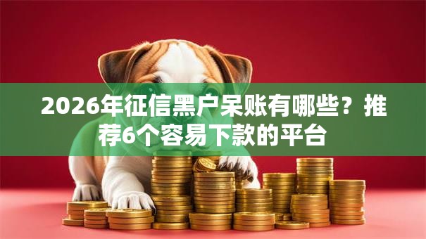 2026年征信黑户呆账有哪些？推荐6个容易下款的平台